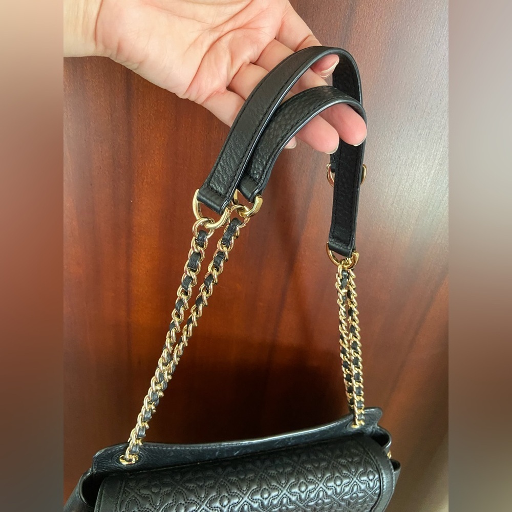 Tory Burch Black Quilted Leather Bryant Shoulder Bag - Picture 4 of 16